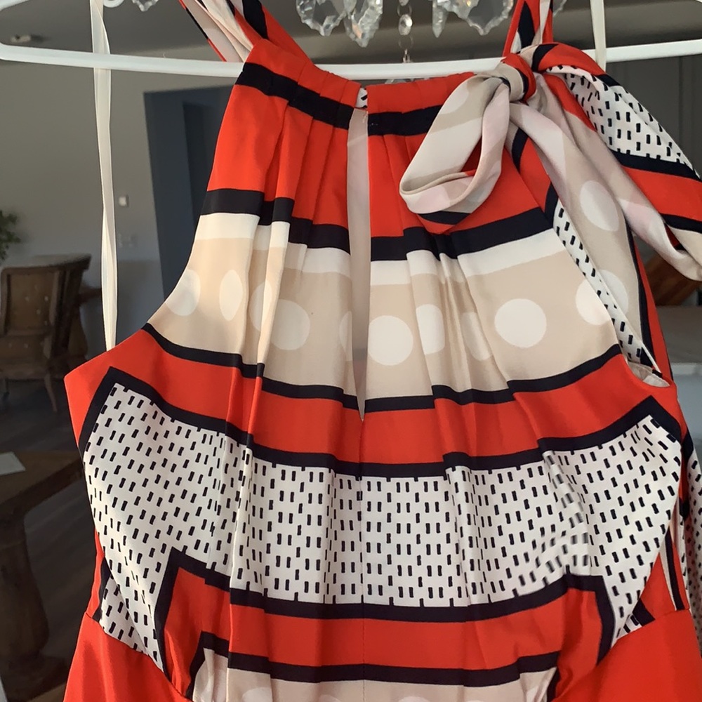 Eliza J Gorgeous Retro Vintage Maxi Flowy Dress 2 - Picture 9 of 10
